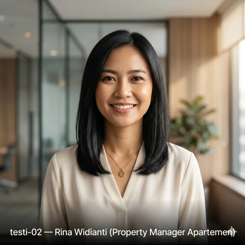 Rina Widianti, Property Manager Apartemen.